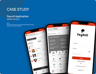 Mobile Payroll Application payroll payroll app uiux ux design