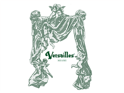 Versailles - Angels Graphic artwork branding design graphic design handmade illustration logo