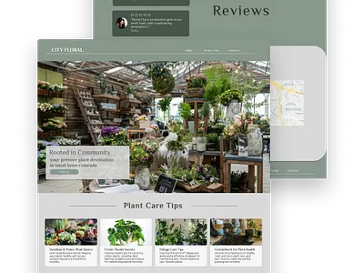 Plant Store - Landing Page branding business design figma frontend design landingpage plantshop smallbusiness ui webflow webflow development website