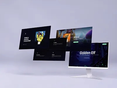 Golden Elf - NFT Dapp ui ux web design