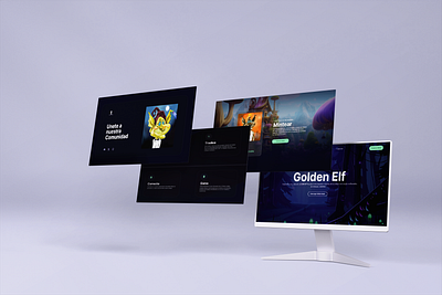 Golden Elf - NFT Dapp ui ux web design