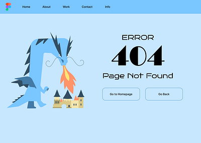 Error 404 UI Day8 dailyuichallenge error 404 error page figma illustration ui ux web design