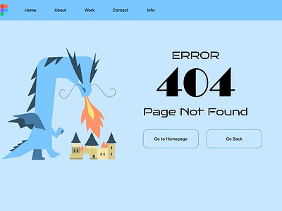 Error 404 UI Day8 dailyuichallenge error 404 error page figma illustration ui ux web design