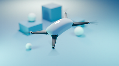 3D Simple, Mini Future Drone 3d animation be blender future graphic design illustration mini future drone
