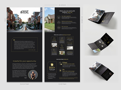 Real Estate Trifold Brochure (A5) a5 brochure clean real estate design luxury real estate luxury real estate flyer real estate real estate brochure real estate flyer real estate flyers real estate trifold brochure