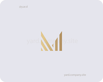 M logo branding gold graphic design icon initial letter logo logodesign logotype monogram premium sign