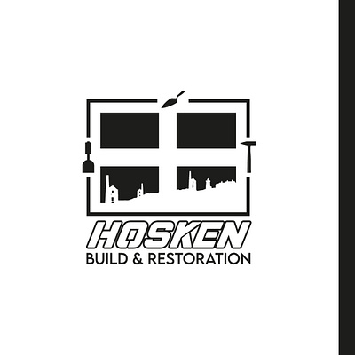 Hosken Build and Restoration Logo branding graphic design logo