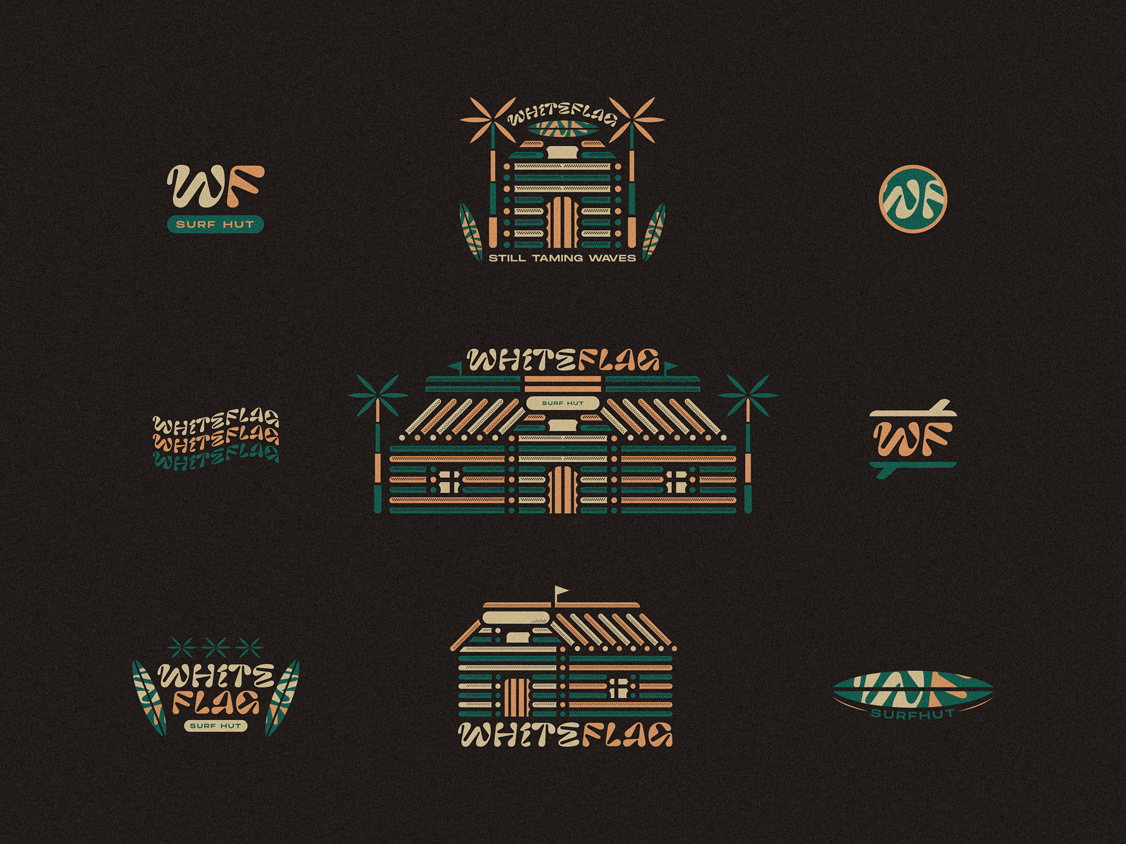 🏄 WHITEFLAG | SurfHut beach branding fresh graphic design hut illustration lockup nature nikolaobradovicdesign oneill photoshop retro sea snowboard surf surf hut surfing visual identity waves whiteflag