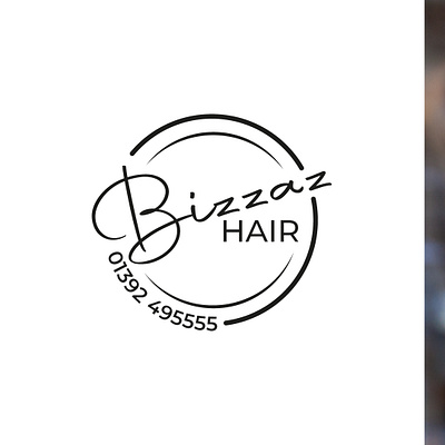 Bizzaz Hair Logo branding graphic design logo