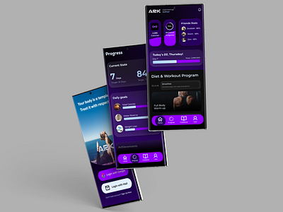 Fitness Tracking App 3d animation app ui design branding design fitness fitness app ui fitness tracking fitness tracking app fitness tracking app design graphic design logo tracking tracking app ui ui uiux web design