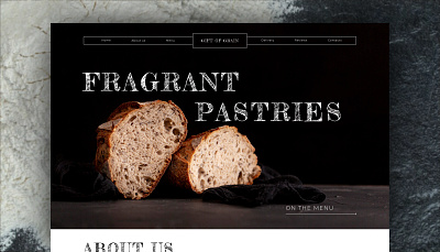 Design Concept - Git of Grain bread brown dark design figma image landing ui ux