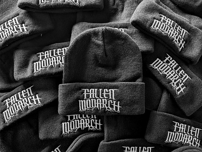 Fallen Monarch Beanie apparel band band logo black metal deathcore fashion hat headwear merch metalcore music winter