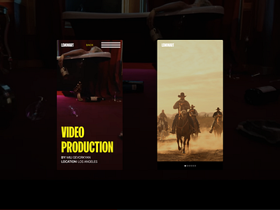 Web Site | LA | Video Production art awward awwards landing motion graphics ui video website