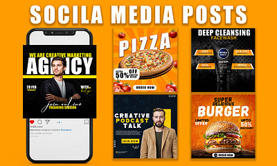 SOCIAL MEDIA POST DESIGNS attractive post design business post design facebook posts food posts graphic design instagram post instagram post designs marketing posts design pizza post design post post design posts product post design social media post design