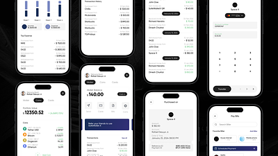 SafeWalletX Mobile Application bills payment brand kit branding crypto digital wallet figma mobile app design trading ui design