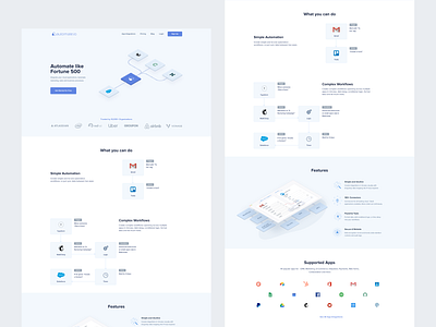 Automate.io + Notion.so agency app automate branding creative dashboard design development hire ideas innovative notion saas sketchish startup top web website