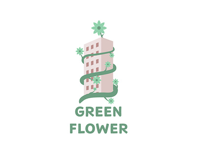 GREENFLOWER City logo branding dailylogochallenge design graphic design illustration logo typography vector