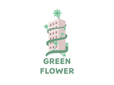 GREENFLOWER City logo branding dailylogochallenge design graphic design illustration logo typography vector