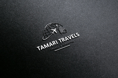 Tamari Travels Brand Logo 3d branding graphic design logo