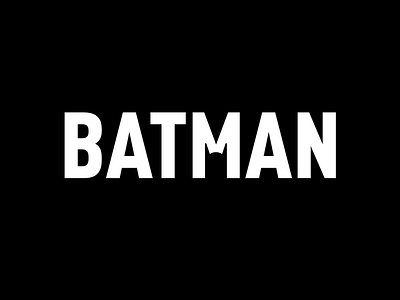 BATMAN bat batman hero man mask masked minimalism minimalist super superhero type
