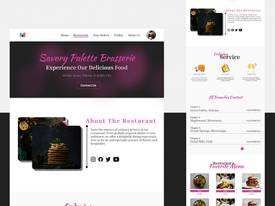 Restaurant Landing Page Design designrestaurant designwebsite figma landingpage restaurant ui uiux ux website