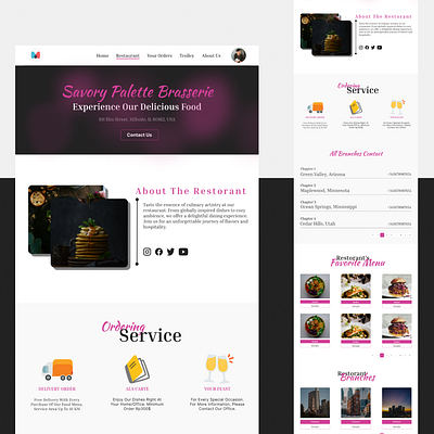 Restaurant Landing Page Design designrestaurant designwebsite figma landingpage restaurant ui uiux ux website