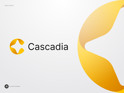 Cascadia 3d app brand coin crypto cryptocurrency design icon identity logo logo design minimal logo render token