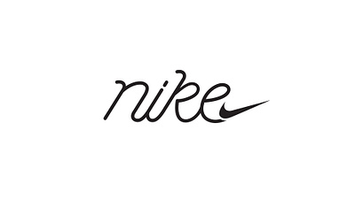 NIKE branding calligraphy design graphic design illustration nike swoosh type typography vector