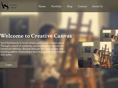 Home Page Design Related to Artist Painter art artist painter designhomepage designui designwebsite figmaui homepage seni ui uidesign uiuxdesign website