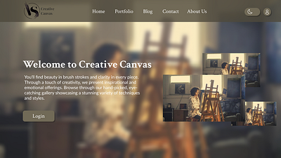 Home Page Design Related to Artist Painter art artist painter designhomepage designui designwebsite figmaui homepage seni ui uidesign uiuxdesign website