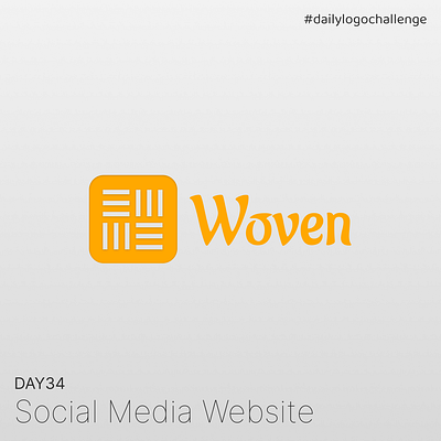 Day 34 | Social Media Website | Daily Logo Challenge dailylogochallenge day34 design graphic design logo