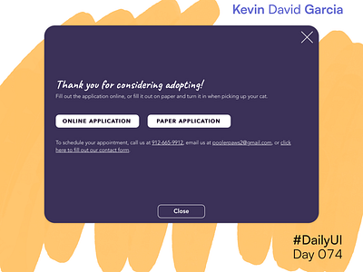#DailyUI Day 74: Download adoption cat dailyui download file form