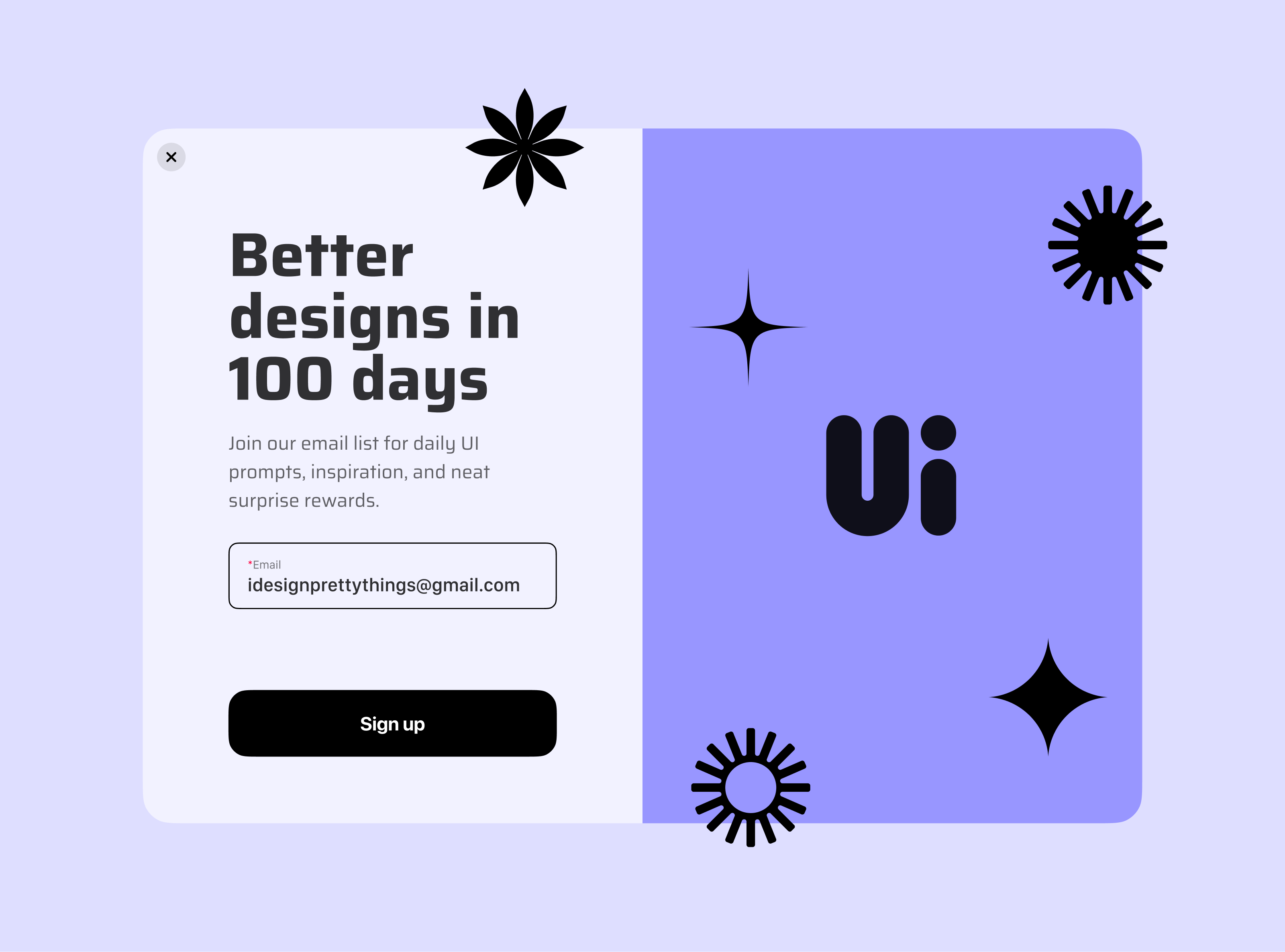 Daily UI #001 — Sign Up dailyui figma form interface registration sign in sign up ui ux webdesign