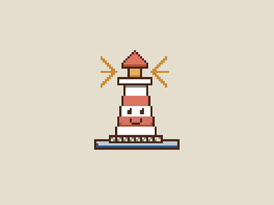 pixel lighthouse lighthouse pixel art pixel illustration pixel lighthouse