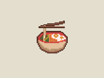 Japanese soup japanese soup pixel art illustration pixel sushi soup sushi sushi illustration