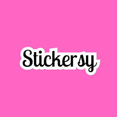 Stickersy Font Text canva canva fonts canva templates canva texts font fonts fonts text graphic design pink pink and white stickers text fonts typography canva logo