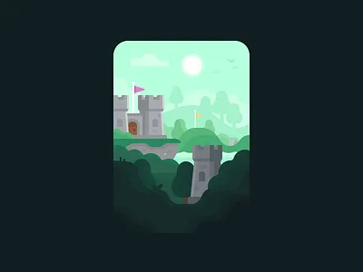 Coffee Golf: Pro Tour (Castle) castle coffee golf forest game golf golf course golfing landscape medieval mobile game video game