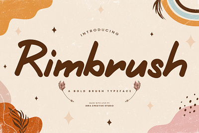 Rimbrush – A Bold Brush Typeface monoline brush
