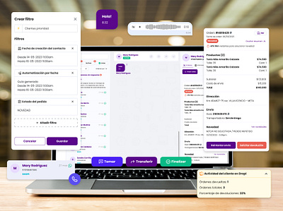 Dropi | Chatcenter Platform chat design ui ux