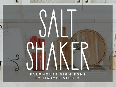 FREE FONT - Salt Shaker | Sign Farmhouse Cricut Font cricut font cricut free font farmhouse farmhouse design farmhouse font