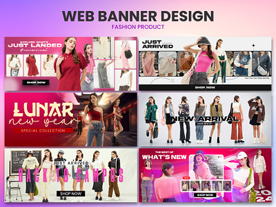 Web Banner Design | Fashion Social Media Ads branding ecommerce fashion design graphic design product banner web banner web design website banner