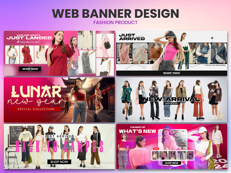 Web Banner Design | Fashion Social Media Ads by Aditya Alif on Dribbble