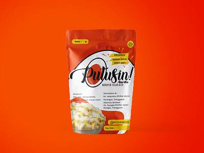 Putusin Snack Pouch Packaging Design graphic design mockup packaging design pouch design
