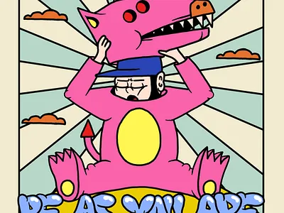 TURU. BE AS YOU ARE. cartoon cartoon poster cute cartoon graffiti illustration poster turu always