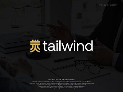 Tailwind - Law Firm - Brand Identity brand guidelines brand identity branding firm identity law law firm law firm logo law firm logo design law logo letter logo logo logo design logo maker modern logo