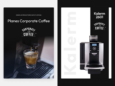 Corporate Coffee branding figma graphic design