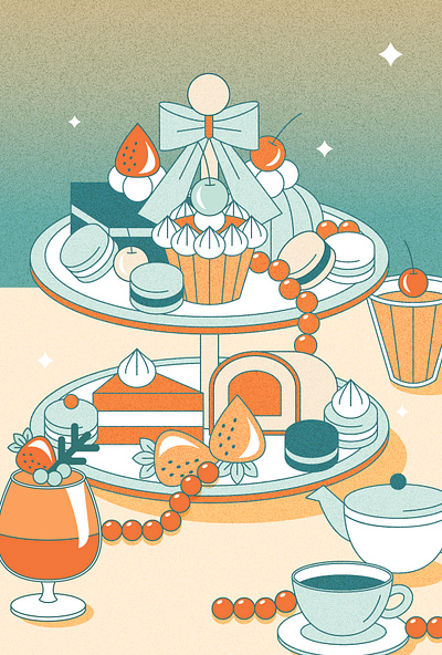 Dreamy illusion - Dreamy teatime branding design flat graphic design illustration illustrator