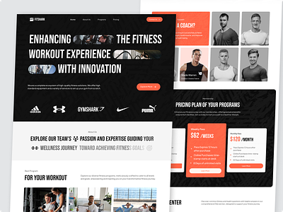 Fitshark - Fitness Landing Page body building crossfit digital coaching excercise fitness fitness club fitness goals fitness landing page fitness program gym gym landing page gymnastics health personal training sport sport landing page treadmill weight loss workout yoga