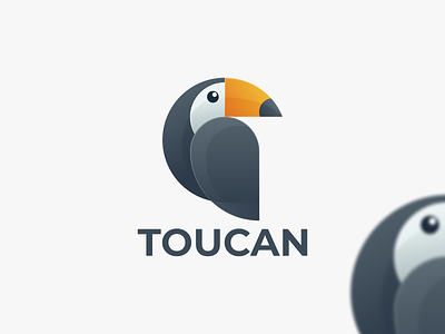 TOUCAN bird coloring bird icon branding graphic design logo toucan toucan coloring toucan logo design