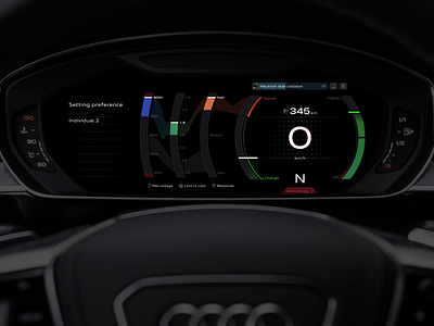 Audi HMI concept audi automotive car cardesign configurator graphic design gui hmi smartwatch uxui